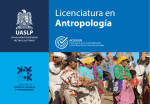 Tríptico Licenciatura en Antropología.