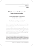 Categorías emergentes: identidad y formación integral en