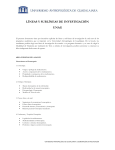 L&Iacute;NEAS Y SUBL&Iacute;NEAS DE INVESTIGACI&Oacute;N UNAG