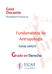 Fundamentos de Antropología Guía Docente