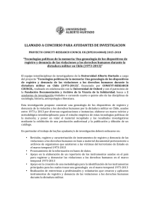 llamado a concurso para ayudantes de investigacion