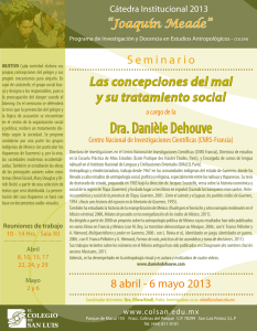 Dra. Danièle Dehouve - El Colegio de San Luis, AC