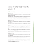 Índices de la Revista Criminalidad Volumen 53