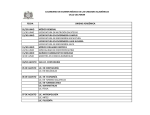 calendario de examen médico de las unidades académicas