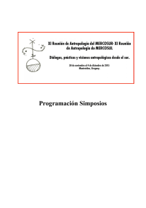 Programación Simposios - Facultad de Humanidades y Ciencias de