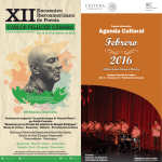 Agenda Cultural Febrero 2016 - Instituto Estatal de Cultura