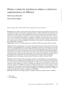 Dimes y diretes: polémicas sobre la práctica arqueológica en México