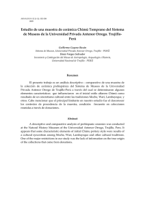 Estudio de una muestra de cerámica Chimú Temprano del Sistema