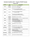Calendario Académico 2014 - Programa TECSUP Arequipa Grupos