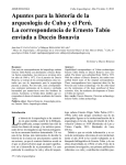 Apuntes para la historia de la arqueología de Cuba y el Perú. La
