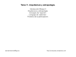 Tema 11. Arquitectura y antropología. - CompoArq