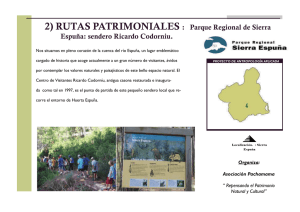 2) RUTAS PATRIMONIALES : Parque Regional de