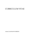 CURRICULUM VITAE - Facultad de Ciencias Sociales y