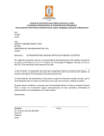Formato de autorización para publicar ponencias y póster II