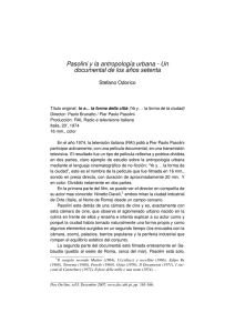 Pasolini y la antropología urbana - Un documental de - DOC On-line