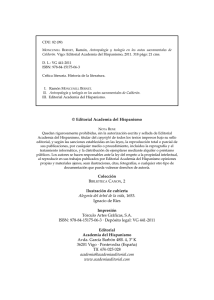 Índice en pdf - Academia Editorial del Hispanismo