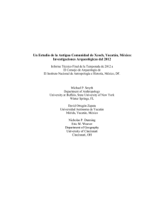 Un Estudio de la Antigua Comunidad de XcoCh, Yucatan