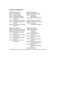 PROGRAMA SEMESTRAL PRIMER SEMESTRE PRIMER BLOQUE