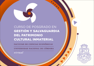 Gestión y Salvaguardia del Patrimonio Cultural Inmaterial.