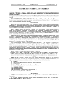 Aviso - Normateca SEP - Secretaría de Educación Pública