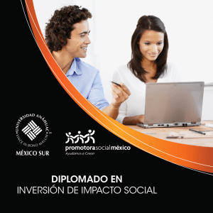 diplomado en inversión de impacto social