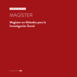 magíster - Unidad de Postgrados FCSH