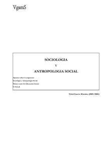 SOCIOLOGIA ANTROPOLOGIA SOCIAL