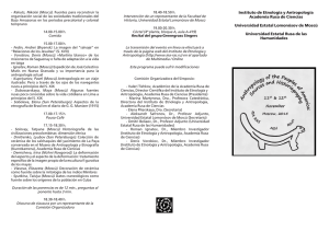 Instituto de Etnología y Antropología Academia Rusa de Ciencias