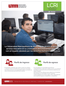 Perfil de egreso Perfil de ingreso