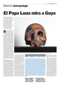 El Papa Luna mira a Goya