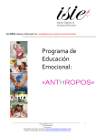 Programa de Educación Emocional: «ANTHROPOS»