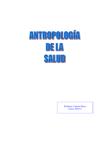 Antropología de la Salud - Carmen Mozo