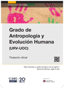 Grado de Antropología y Evolución Humana