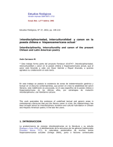 Estudios filológicos Interdisciplinariedad, interculturalidad y canon