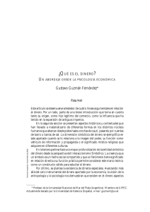 ¿qué es el dinero? - Universidad del Norte