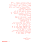 Course / Curso / Ikastaroa / Feminist perspectives in art