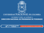 Diapositiva 1 - Autoevaluación - Universidad Nacional de Colombia