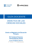 didáctica de las ciencias sociales - Centro Universitario Cardenal