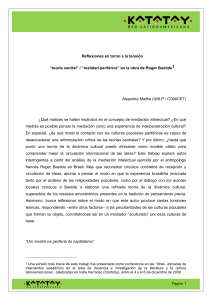 P&aacute;gina 1 Reflexiones en torno a la tensi&oacute;n