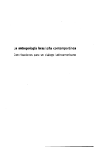La antropologia brasileiia contemporânea ·