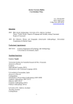 Javier Carrera Rubio Curriculum Vitae