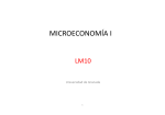 microeconomía i - UGR Microeconomía