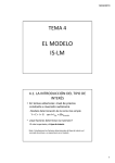 EL MODELO IS-LM - Grupo C+D