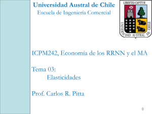 ICPM242, Economía de los RRNN y el MA Tema 03: Elasticidades