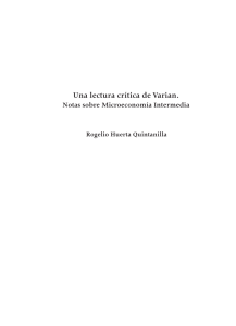 Una lectura crítica de Varian. - Facultad de Economía