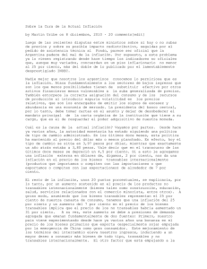 Sobre la Cura de la Actual Inflación by Martin Uribe on 8 diciembre