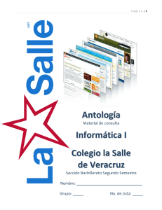 Antología Informática I Colegio la Salle de Veracruz