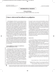 Cáncer colorrectal hereditario no polipósico