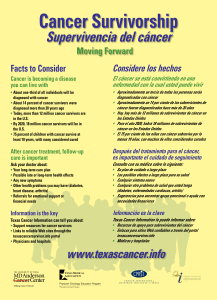 Moving Forward - Supervivencia del c&aacute;ncer