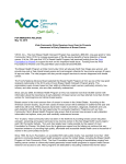 FOR IMMEDIATE RELEASE May 10, 2015 Vista Community Clinic